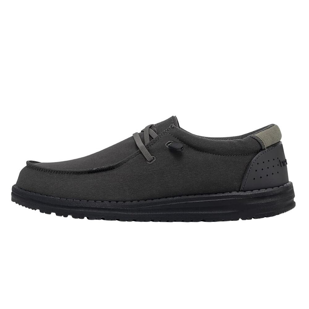 HEYDUDE MEN'S WALLY ADV CARBON SIZE 15| MEN'S LACE UP LOAFERS